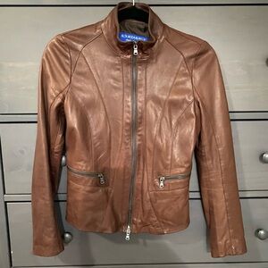 Alta Moda in Pelle brownLeather Jacket for Women